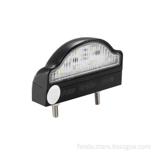 IP68 LED Truck Trailer License Plate Lights - E4 EMC 10-30V